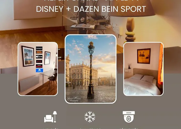 Daire T2 Confort Tv 55' Avec Canal Series Netflix Dazen Bein Sport Apple Tv Ocs Paramount Prime Video *